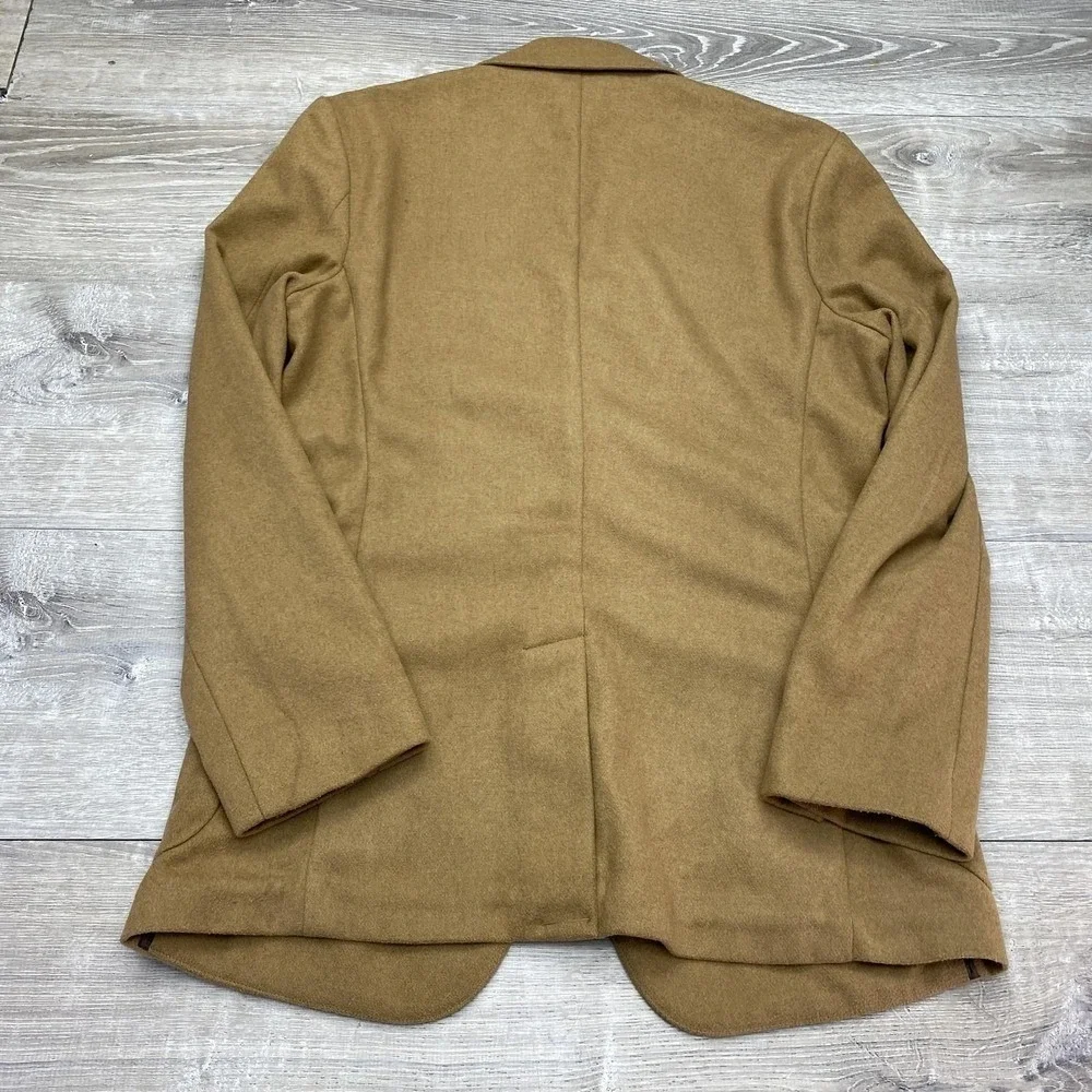Banana Republic Blazer Mens 38R Beige Wool Blend Tailored Fit Sport‎ Coat Jacket